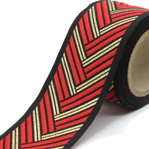 68 mm Embroidered Ribbons (2.67 inch), Jacquard Trims, Sewing Trim, drapery trim, Curtain trims, Jacquard Ribbons, trim for drapery, 180 V8