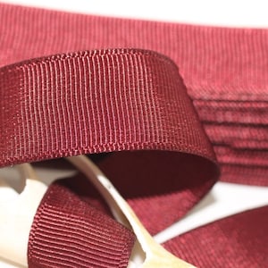 10 meters 10.93 yrds 10/20/30/40mm Claret red Grosgrain Ribbon, Strong Thick grosgrain, Claret red ribbon, gross grain ribbon, GRRB
