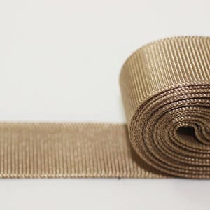 10 meters 10.93 yrds - 10/20/30/40mm Light Brown Grosgrain Ribbon - Ribbon - Strong Thick grosgrain , Brown ribbon