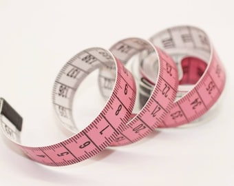 Pink tape measure, 60 inch/150cm Measure , Jewelry Tools, 150cm measuring tape, both sides are centimeters