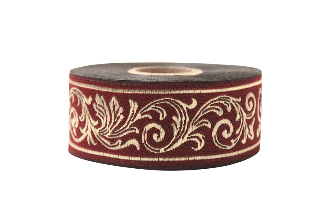 Roman Empire Woven Jacquard Ribbon Trim in Baroque Renaissance Style ...
