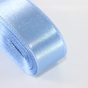 10 meters (10.90 yrds) Blue Satin Ribbon, Double Sided Ribbon, Silk Ribbon, Satin Ribbons, premium ribbons, double faced Ribbon, STNR
