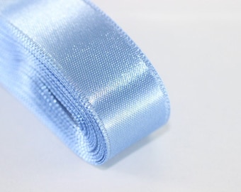 10 meters (10.90 yrds) Blue Satin Ribbon, Double Sided Ribbon, Silk Ribbon, Satin Ribbons, premium ribbons, double faced Ribbon, STNR