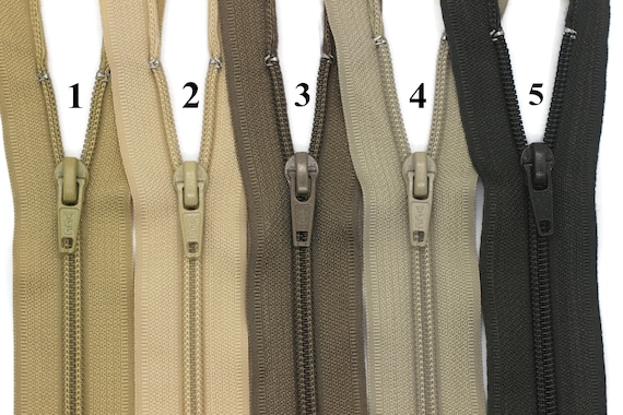 10 Pcs Jacket Zippers, 30-100cm12-40inc, Nylon Teeth, Handbag