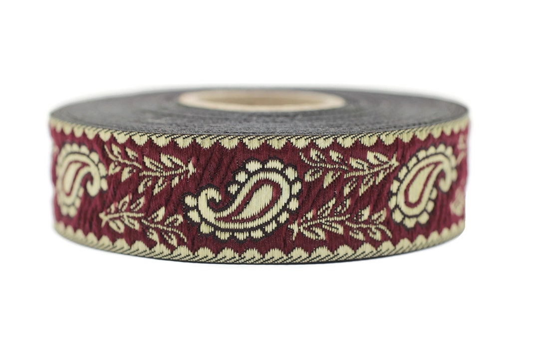 WADORN 15 Yards 7/8 Inch Jacquard Ribbon Trim, 3...