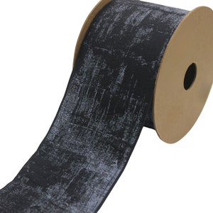2.7&quot; Embroidery Curtain Trim, Black Jacquard Ribbon for Curtains, Drapery Banding, Drapery Trim Tape, Woven Border 204 V7