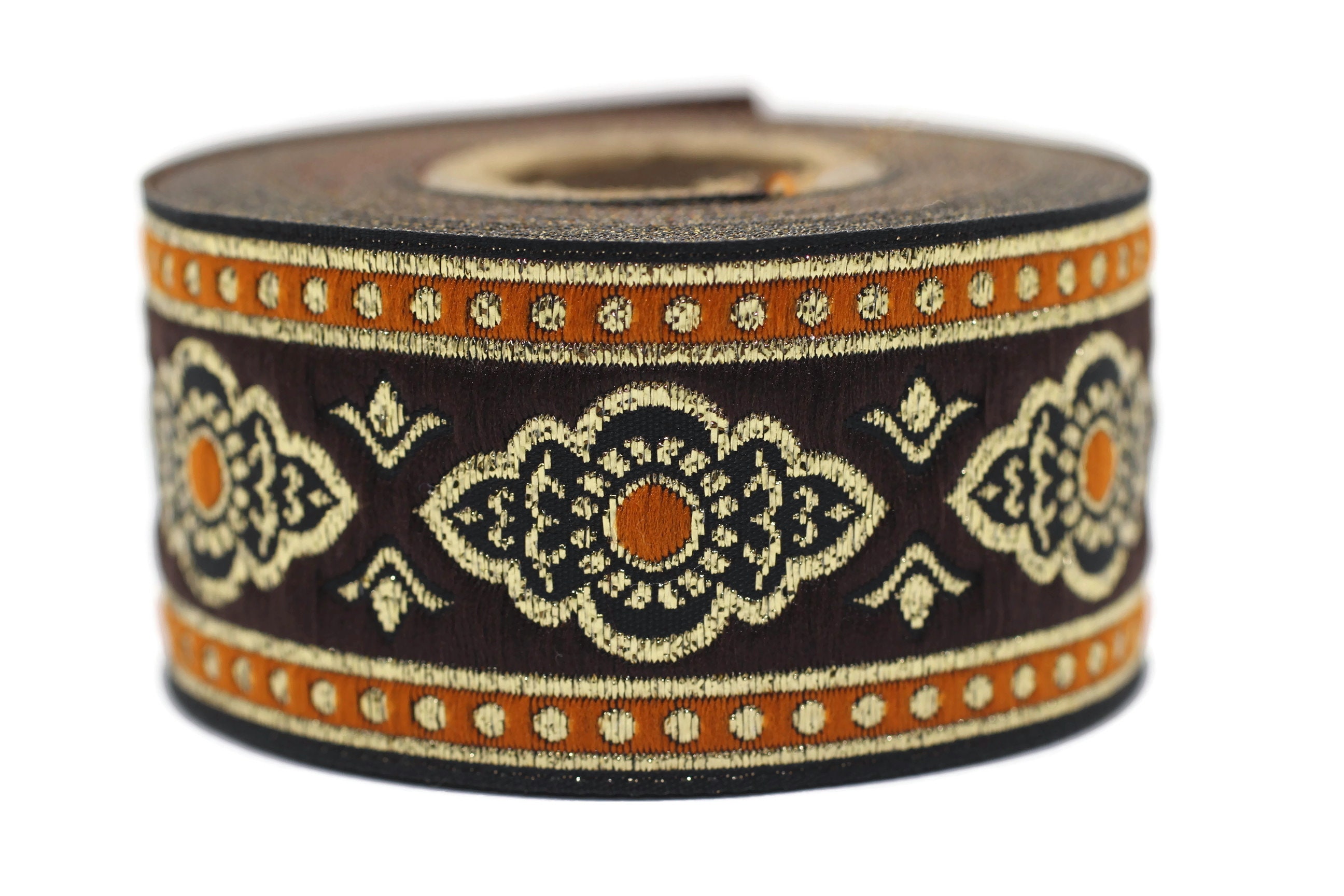 Nastri jacquard con nodo celtico in argento metallizzato da 22 mm in 0,86, rifiniture intrecciate a spirale, abbellimenti per costumi, decorazioni per la casa irlandesi 22069 - Italia