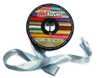 20 mm Satin bias tape, ice blue bias binding, trim (0.78 inches), Bias Binding, Bia, Tape, Tapes, bias tape fold, sewing bias