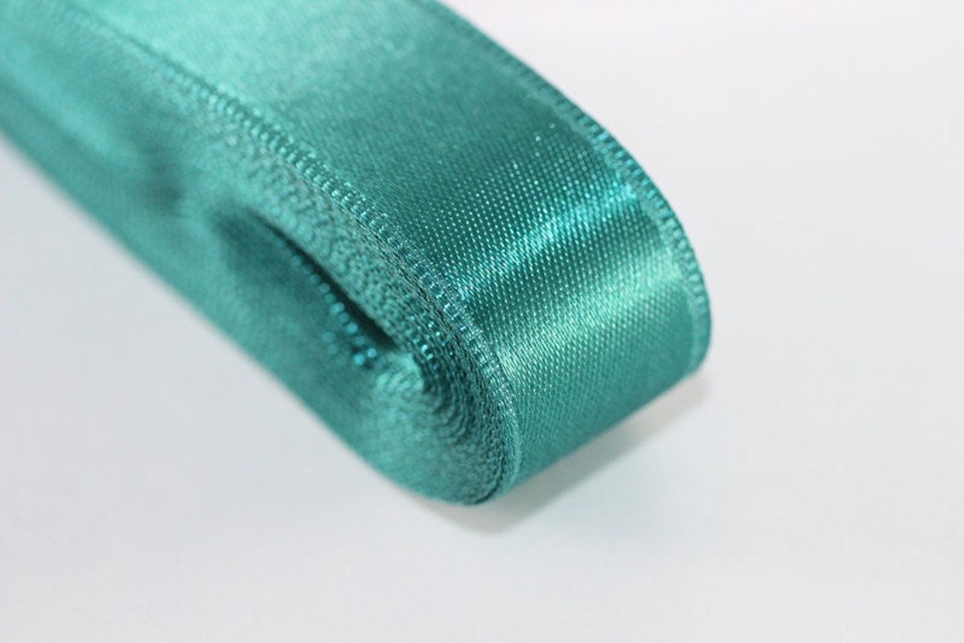 10 Meters Turquoise Satin Ribbon, Double Sided Ribbon, Silk Ribbon ...