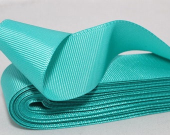 10 meters 10.93 yrds - 10/20/30/40mm Turquasie Grosgrain Ribbon - Ribbon - Strong Thick grosgrain -