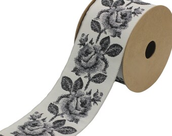 68 mm Embroidered Ribbons (2.76 inch), Jacquard Trims, Sewing Trim, drapery trim, Curtain trims, Jacquard Ribbons, trim for drapery, 211 V4