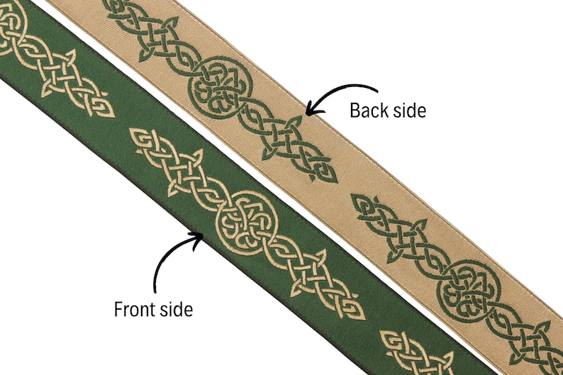 Endless Celtic Knot Trim by the Yard, Woven Jacquard Ribbon for ...