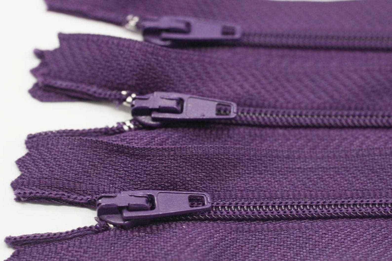 10 pcs Purple Zippers 1860cm 723inches zipper dress Etsy