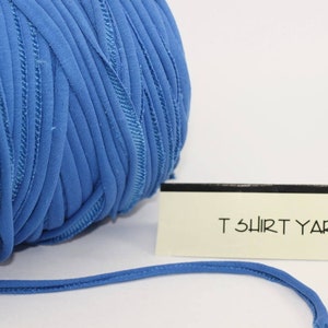 Blue T-shirt Yarn, Cotton Yarn, Recyled Fabric yarn, home textile yarn, crochet yarn, basket yarn, yarn, bag yarn, Upcycled Yarn