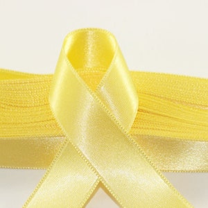 10 Meters (10.90 Yrds) Light Yellow Satin Ribbon, Double Sided Ribbon ...