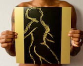 Art Print BLACK GOLD #4 feminism Afro queer Poster bodypositive