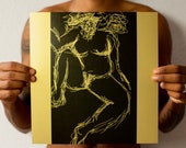 Art Print BLACK GOLD #1 feminism Afro queer Poster size bodypositive