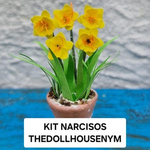 DIY Daffodil Kit – 1:12 Scale for Dollhouses