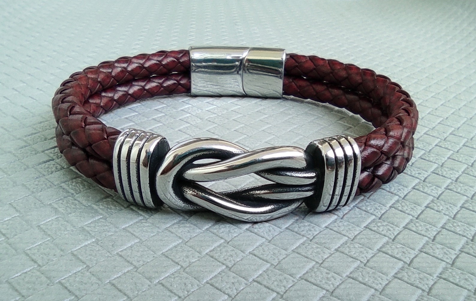 Mens Bracelet Mens Celtic Bracelet Irish Leather Bracelet Mens Etsy