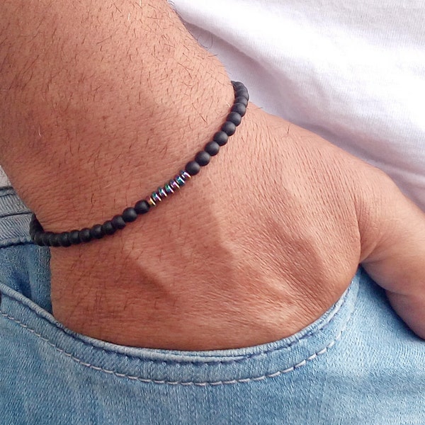 Simple Mens Bracelet Etsy