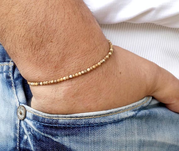 Men's Silver Bracelet, Minimalist Men's Simple Bracelet, Men's Wrap Chain  Bracelet, Men's Jewelry, Gift for Boyfriend Husband Dad Father Him - Etsy