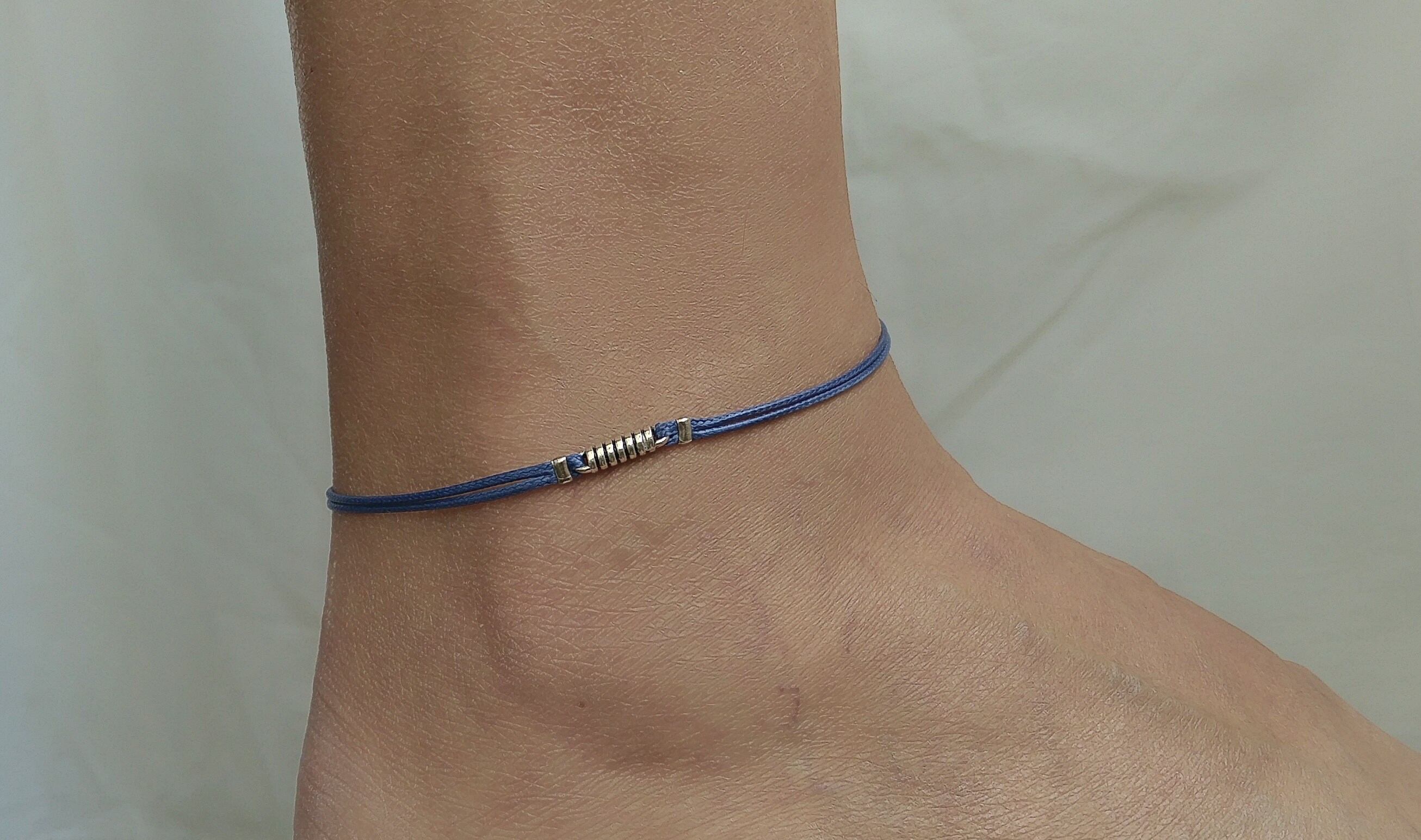 Men's Anklet cord waterproof bracelet spiral Men's Etsy