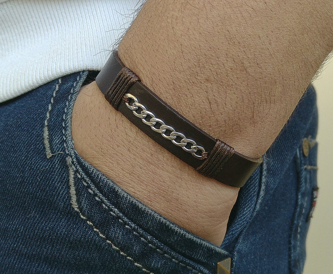 Men's Bracelet Mens Celtic Bracelet Irish Leather Bracelet | Etsy