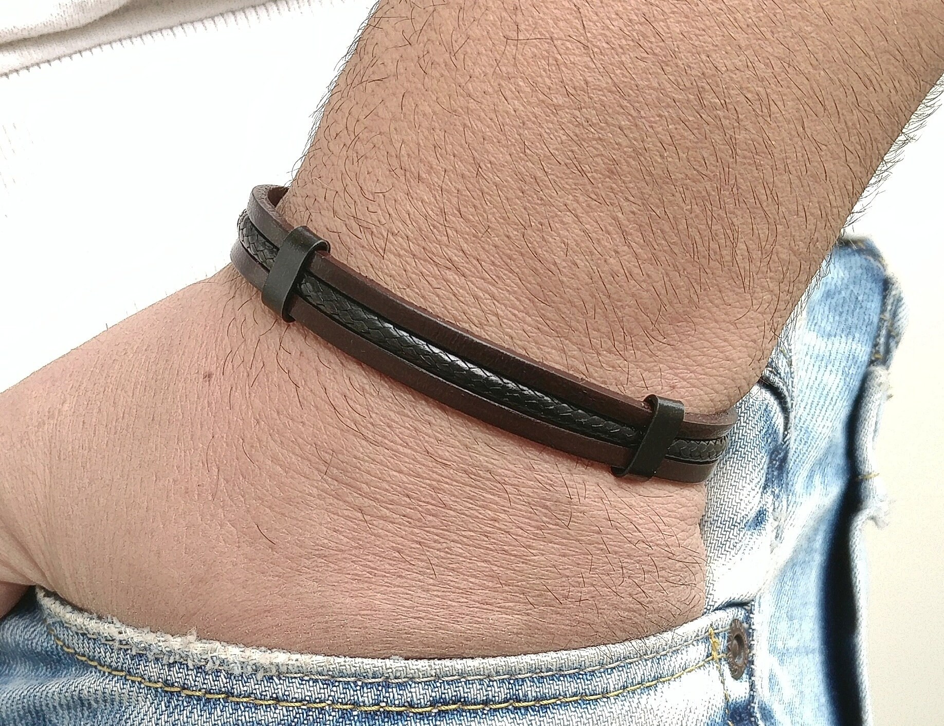 Mens irish leather bracelets hotsell