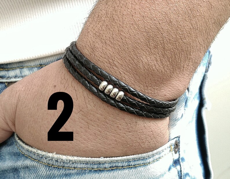 Mens Bracelet Mens Celtic Bracelet Irish Leather Bracelet Etsy