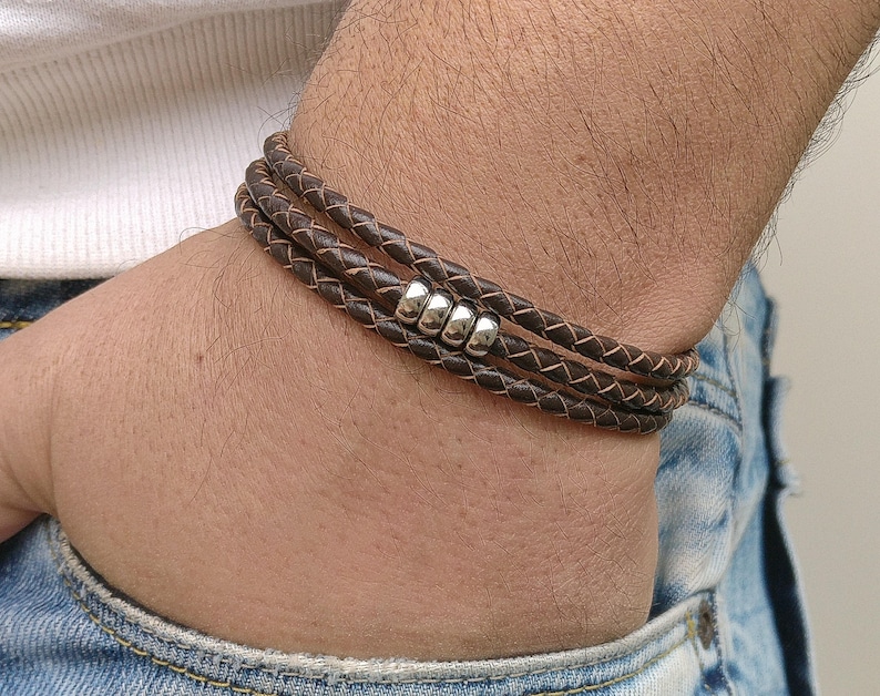 Mens Bracelet Mens Celtic Bracelet Irish Leather Bracelet Mens - Etsy