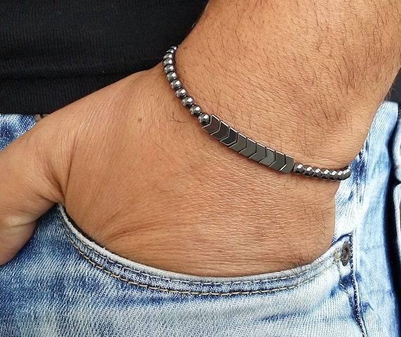 Vnox Stylish Lightning Charm Bracelets for Men, Simple 5MM Wide Stainless  Steel Figaro Chain Male Wristband Jewelry - AliExpress