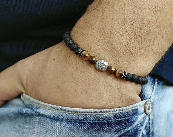 Mens Bracelet Men Bracelete Bracelet Perle Homme Mens | Etsy