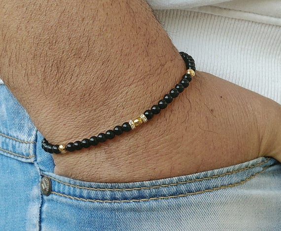 Mens Bracelet Men Bracelete Bracelet Perle Homme Beaded Men | Etsy