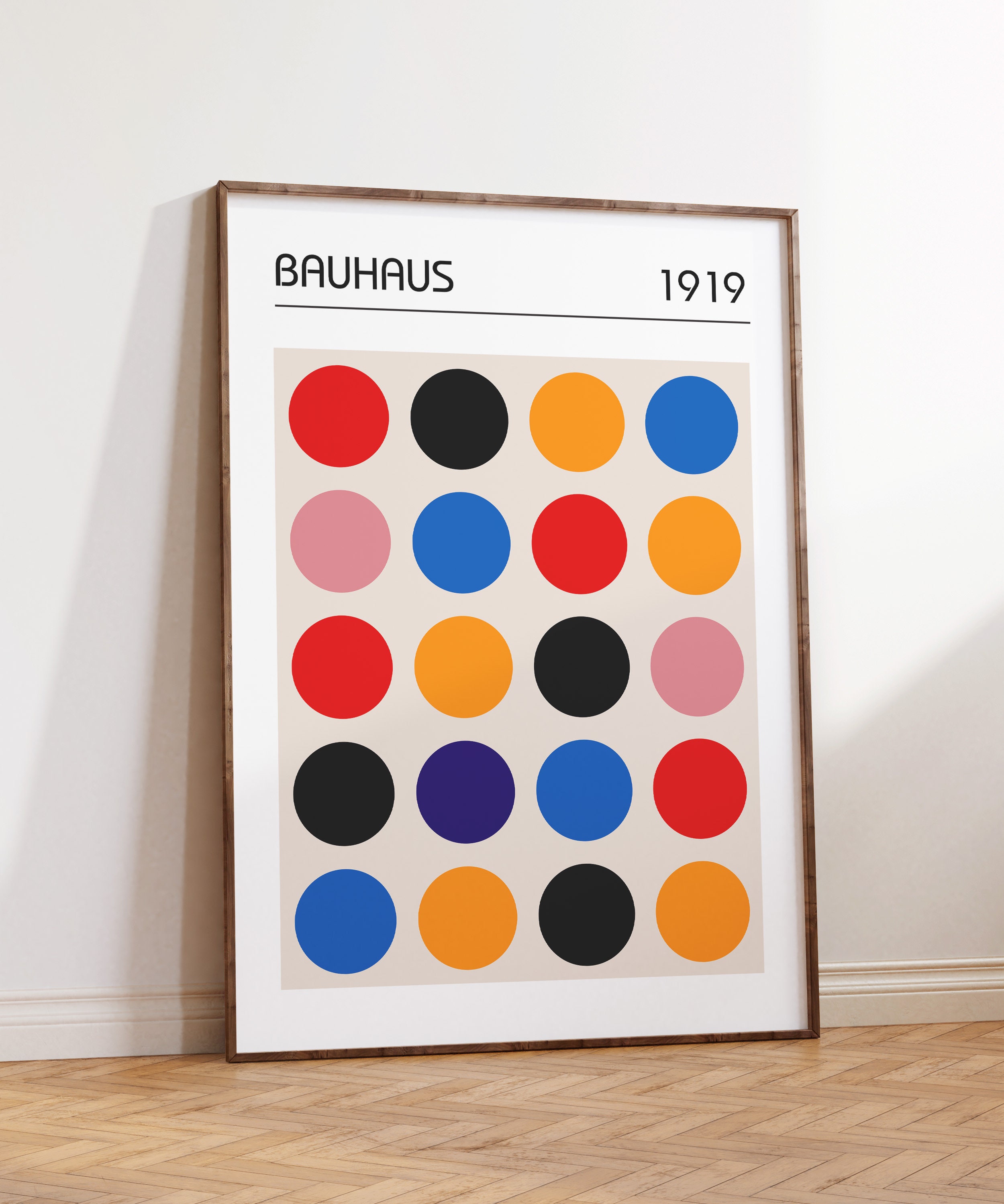 Set of 3 Bauhaus Posters, Mid Century Modern 3 Piece Wall Art ...