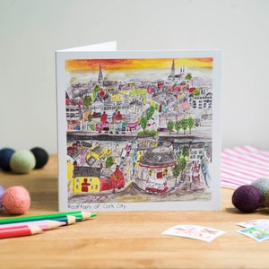 Rooftops of Cork City, Greeting Card