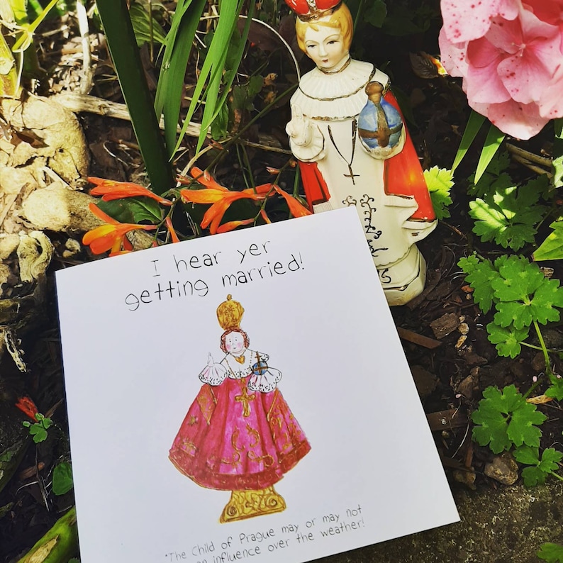 The Child of Prague Wedding Card Etsy