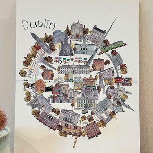 Dublin City A3 Fine Art Print image 5