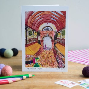 The English Market, Cork City, Greeting Card