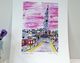 Shandon Bells, Cork City, 10 x 8" Archival Print