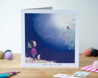 Wish Upon Star! Greeting Card