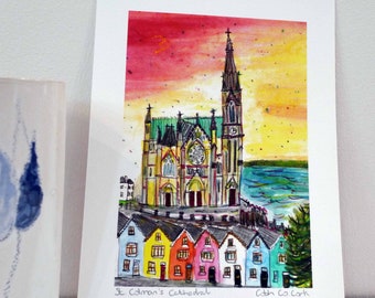 St. Colmans Cathedral, Cobh, Co. Cork 6 x 8" Archival Print