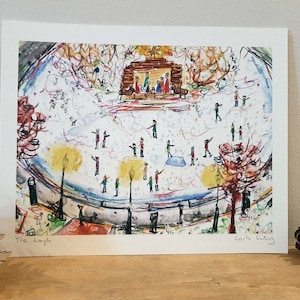 The Lough, ciudad de Cork, impresión de archivo de 10 x 8"