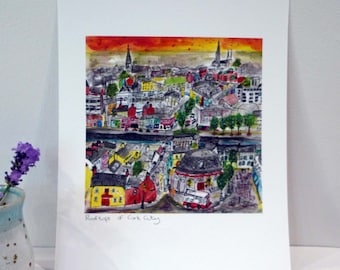 Rooftops of Cork City, 10 x 8" Archival Print