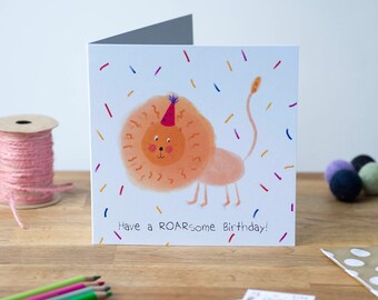 Have a Roarsome Birthday, Greeting Card