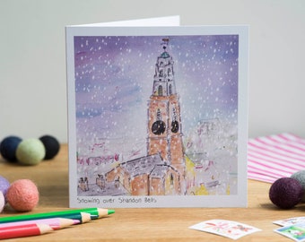 Shandon Bells, Cork City, Greeting Card