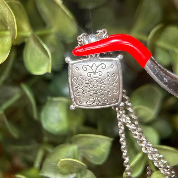 Brighton Multi Strand Two-Tone Square Necklace - image 5