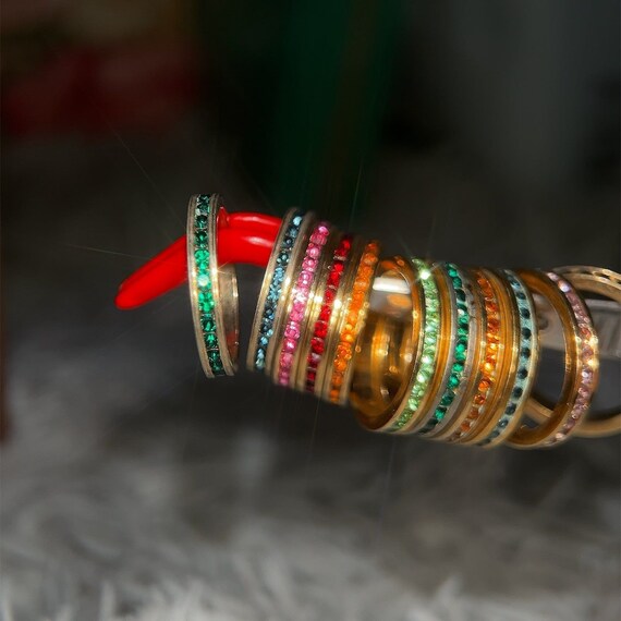 Stackable Eternity Stone Rings - image 6