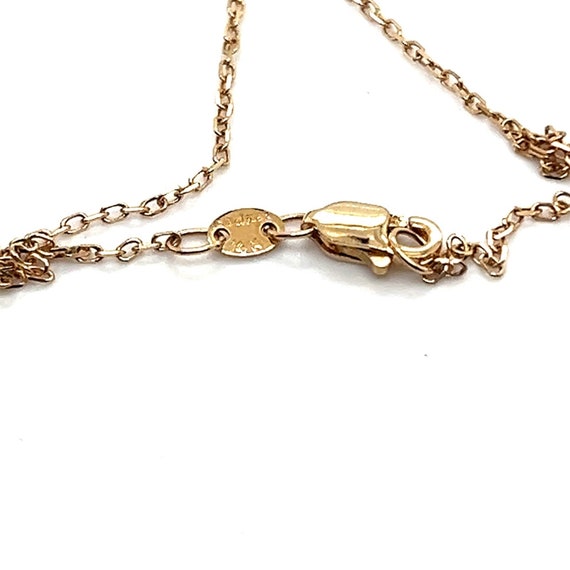 14k Gold Pearl Y Necklace - image 7