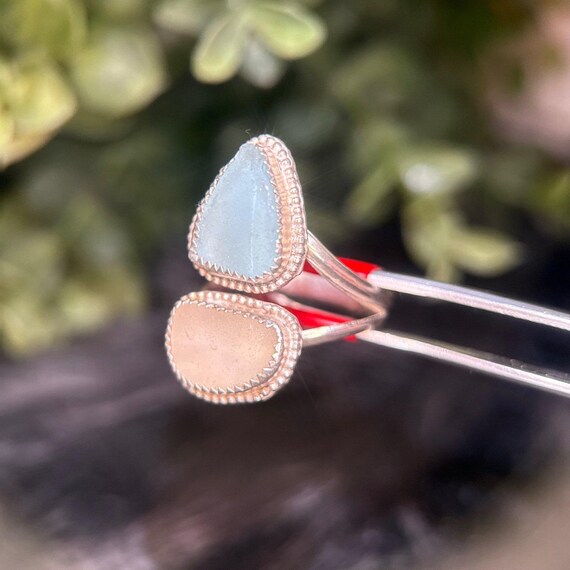 Sterling Silver Double Stone Ring - image 3