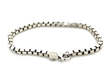 Tiffany Co Venetian Link Chain Bracelet Sterling Silver - Etsy